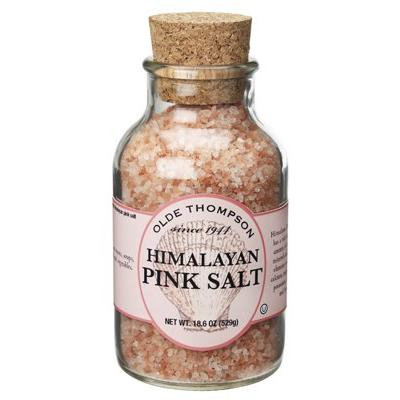 Olde Thompson Natural Himalayan Pink Salt, 18.6 Ounce Jar