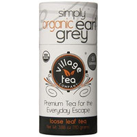 Village Tea Company Simply Earl Grey Loose Leaf Tea, 3.88-Ounce Canisters (Pack of 2)