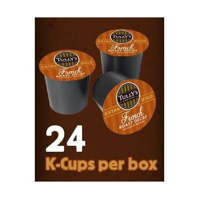 Tully's Coffee French Roast DECAF 120 K-Cups