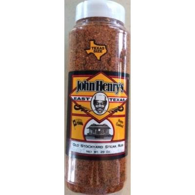 Texas Size John Henry's Old Stockyard Steak Rub Seasoning - 29 Ounces