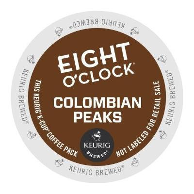 Eight O'Clock Keurig K-Cup Coffee - Columbian Peaks (1 Box of 12 K-Cups)