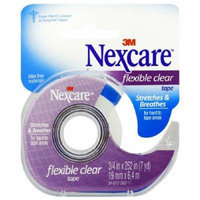 Nexcare First Aid Tape with Dispenser, Flexible Clear, 3/4 in. x 252 in. 1 ea Pack of 12