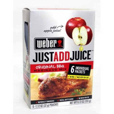 Weber Just Add Juice Original BBQ Marinade Mix 6pk (2 Boxes)