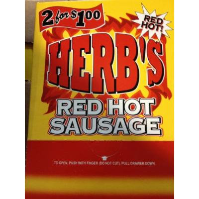 Herb's Red Hot Sausage 50ct 2 for $1