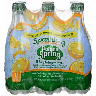 Poland Spring Sparkling Water Orange 6 Pack