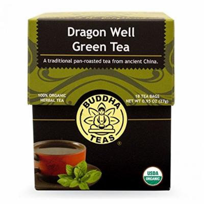 Dragon Well Green Tea - Organic Herbs - 18 Bleach Free Tea Bags