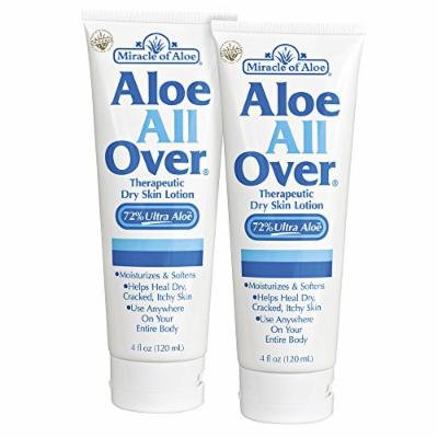 Aloe All Over 8 Oz BEST Skin Lotion For Moisturizing Severe Dry Flaky Itchy Skin Legs Arms Hands Glowing Baby-Soft Skin Alternative To Dove Cetaphil Vaseline Olay Aveeno Eucerin Lubriderm Jergens