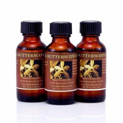 Bakto Flavors Natural Butterscotch Flavor (1 FL OZ) Pack of 3