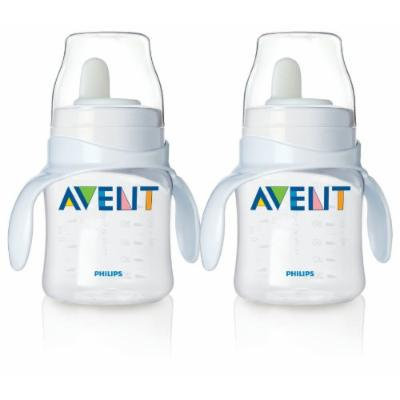 Philips Avent Bottle to First Cup Trainer 4 Months and Up - Clear/Clear (2 Pack)