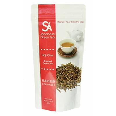 SA Japanese Green Tea Hoji Cha, Loose Leaf, 2.0-Ounce (Pack of 4)