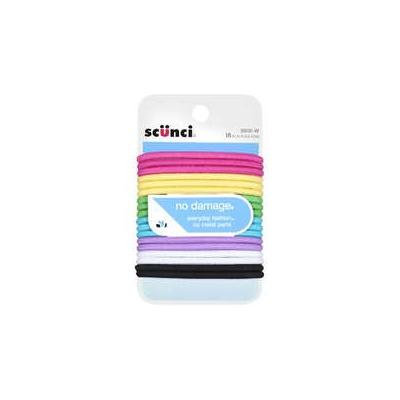 Scunci: Pink, Yellow, Green, Light Blue, Purple, White & Black Hair Bands, 18 Ct