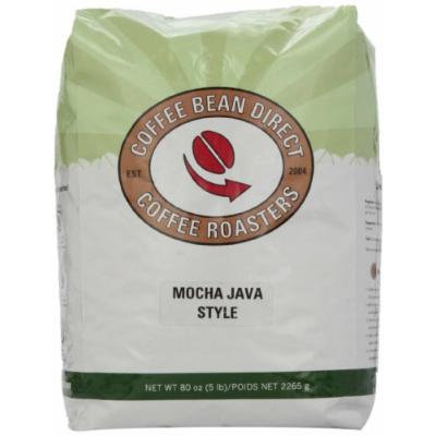 Coffee Bean Direct Mocha Java Style, Whole Bean Coffee, 5-Pound Bag