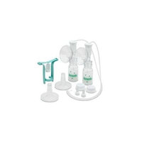 Dual HygieniKitTM Milk Collection System with One-Hand Manual Breast Pump Adapter and Flexishield Areola Stimulators