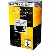 Harney and Sons Organic Earl Grey, Flavored Black 20 Teabags per Box
