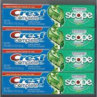 Crest Complete Multi-benefit Whitening + Scope Minty Fresh Flavor Toothpaste 2.7 Oz (Pack of 4)