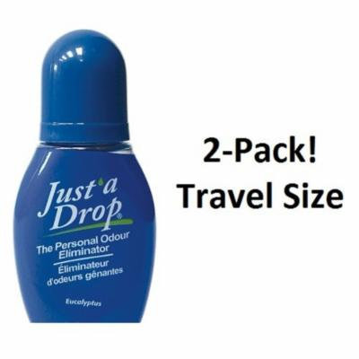 Just a Drop (R) - America's Favorite Bathroom Odor Eliminator - Travel Size 6 ml / 200+ Uses / Eucalyptus Scent - 2-Pack!