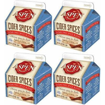 Aspen Mulling Cider Spice 4 Pack Qty of 4, 5.65 oz. Cartons (Sugar-Free Spice Blend)