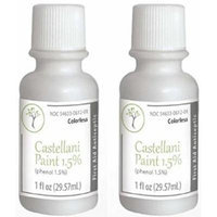 Castellani Paint Phenol 1.5 Percent Modified Colorless First Aid Antiseptic Agent - 1 Oz (Pack of 2)