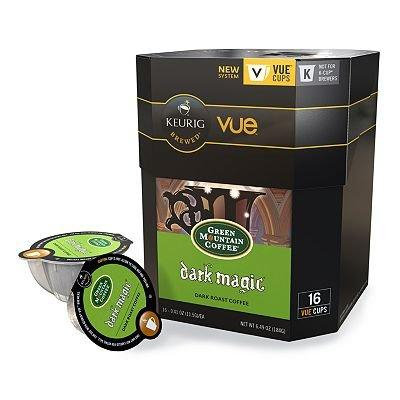 16 Count - Green Mountain Dark Magic Vue Cup Coffee For Keurig Vue Brewers
