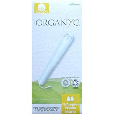 Organyc - Regular Organic Cotton Tampon with Applicator - 16 Count - Pack of 3