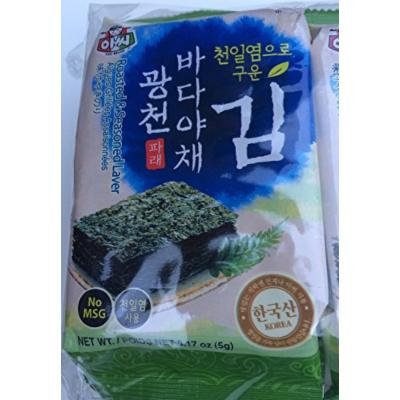 Roasted & Seasoned Seaweed (Laver) 0.17 oz - Pack of 10
