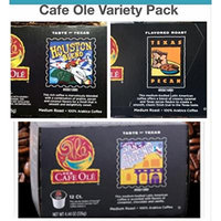 Cafe Ole K-Cup VARIETY 72 k- cups (24 San Antonio; 24 Houston; 24 Texas Pecan)