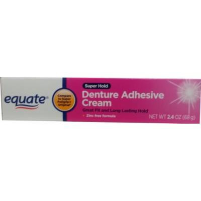 Equate Super Hold Denture Adhesive Cream Compare to Super Poligrip Original