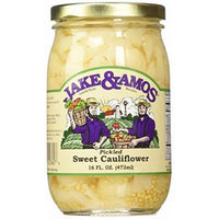 Jake & Amos Pickled Sweet Cauliflower, 16 Oz. Jar (Pack of 2)