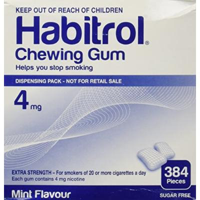 Habitrol Nicotine Gum 4mg Mint BULK 384 pieces