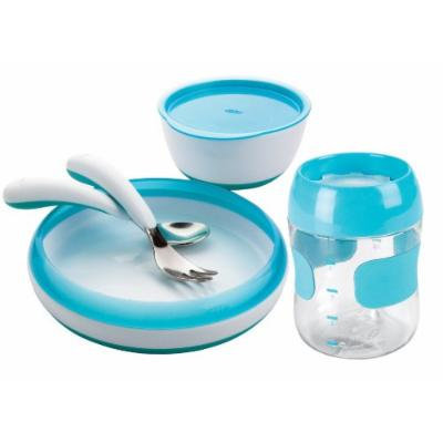 OXO Tot 5 Piece Feeding Set - Aqua