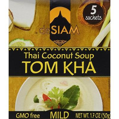 deSIAM Soup, Thai Coconut (Tom Kha), 1.7 Ounce (Pack of 12)