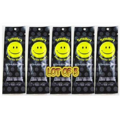Designer Skin Smile You're Dark Lot of 5 Sample Packets Tanning Lotion