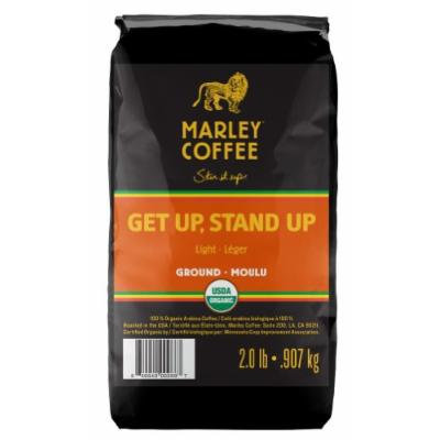Marley Coffee, Organic Ground Coffee, Getup, Stand Up, 2 Pound