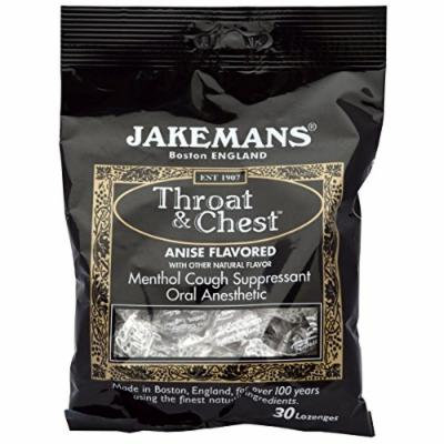 Jakeman's: Throat & Chest Anise Flavored Lozenges, 30 ct (10 Pack)