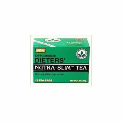 Extra Strength Dieters' Nutra-Slim Tea Triple Leaves Brand - 12 Tea Bags