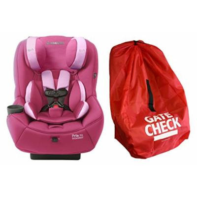 Maxi-Cosi Pria 70 Convertible Car Seat with Easy Clean Fabric and Gate Check Bag, Sweet Cerise