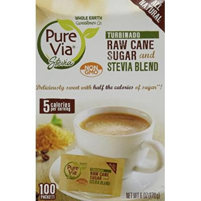 PUREVIA STEVIA & TURBINADO, 100 PC