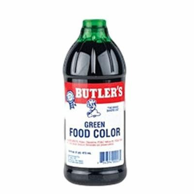 Butler's Best Green Food Coloring, Bottle, 16 fl oz