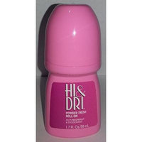Hi & Dri Anti Perspirant Deodorant Roll On Powder Fresh 1.7 oz (Pack of 6)