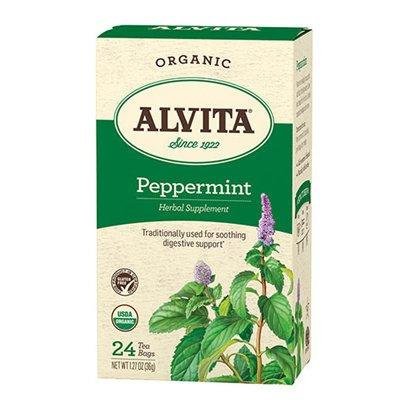 Alvita Tea Organic Herbal Peppermint Tea - 24 Bags - Pack Of 1