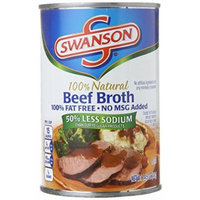 Campbell's Swanson 50% Less Sodium Broth, Beef