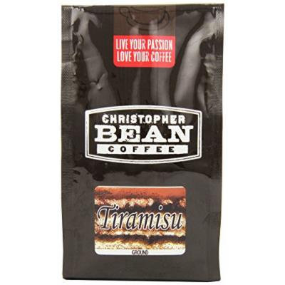 Christopher Bean Coffee Flavored Ground Coffee, Tiramisu, 12 Ounce