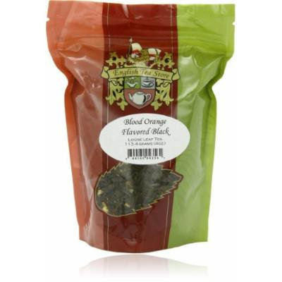 English Tea Store Loose Leaf, Blood Orange Flavored Black Tea, 4 Ounce