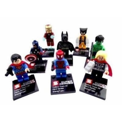 New Set of 8 Superheroes Minifigures