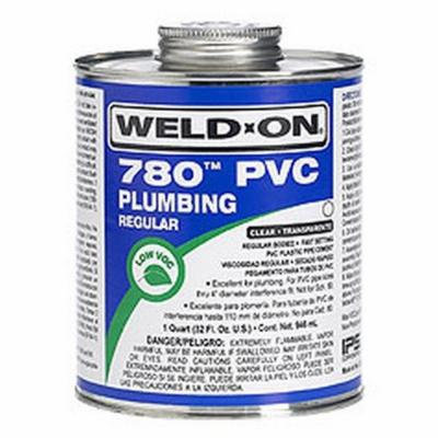 Weld-On 14001 Quart 780 Regular Body PVC Cement, Clear, 1-Pack