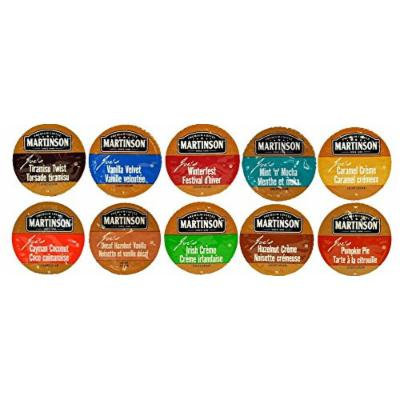 10 Cup Martinson Joe's® Flavored Coffee Sampler! 10 Unique Flavors. Tiramisu Twist, Vanilla Velvet