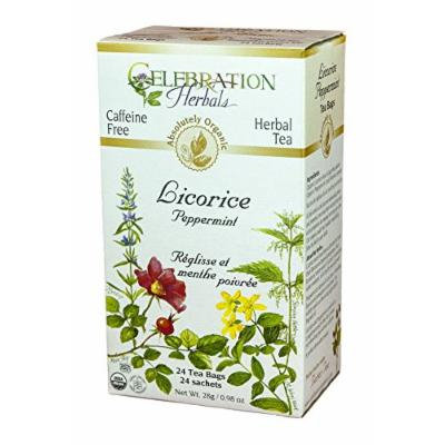 Licorice Peppermint Tea Organic by CelebrationHerbals 24 Bags