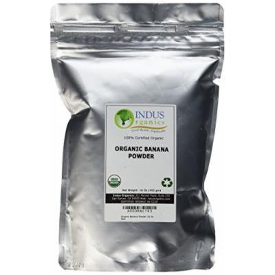 Indus Organic Banana Powder, 16 Oz, Sulfite Free, No Added Sugar, Freshly Packed