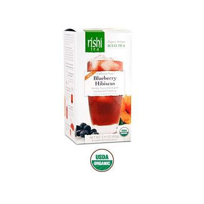 Rishi Iced Tea, Blueberry Hibiscus, 5 Pouches Per Box