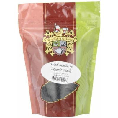 English Tea Store Loose Leaf, Wild Blueberry Organic Black Tea, 4 Ounce